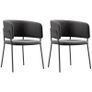 Upholstered Chair, Modern and Comfortable, 57x53x73 cm, Gray Image 6