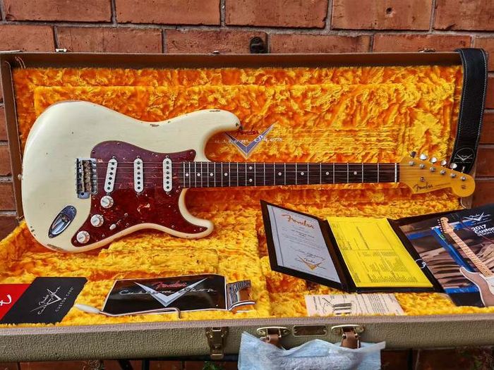 Fender Custom Shop 1960 Stratocaster Vintage White Relic (Delivery available)