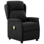 Massage Chair with Cushion Black Image 2