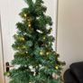 6ft christmas tree with lights and stand Image 4