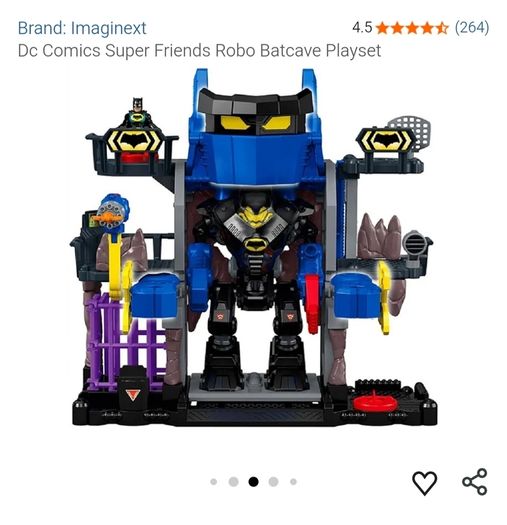IMAGINEXT Batman Robo Batcave PlaySet with Batman Robot and  Superman Robot