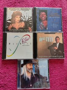 5 CD like new. Shirley Basset, Gloria Gaynor, Rita McNeil, Ralph McTell, Charlie Landsborough
