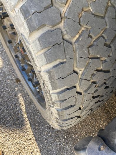 Alloy wheels with all terrain tires nearly new