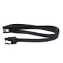 3 X Black SATA Data Cable 39Cm 6Gb/S Straight/Straight with Locking Latch (Brand New/Warranty) Image 2