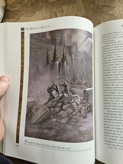 The World Of Shannara. By Terry Brooks And Teresa Patterson. Illustrated By David Cherry. Large Volume Hardback With Dustjacket In Good Condition.  See Photos For Same.