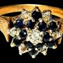 Vintage Hallmarked 14ct Gold/Diamond Cluster Image 10