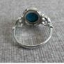 Silver Ring with Turquoise Stone - size 10 Image 4