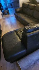 Black corner sofa