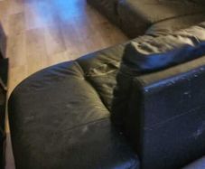 Black corner sofa
