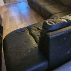 Black corner sofa