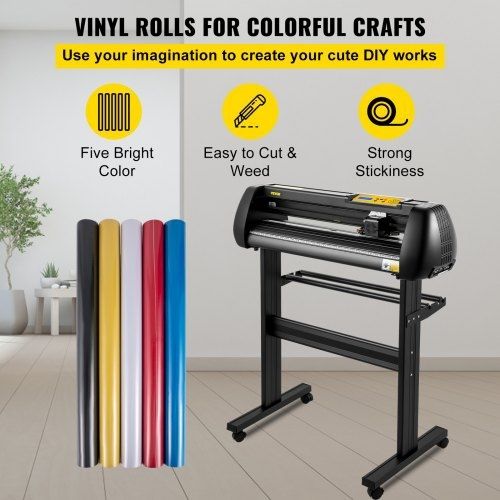 Vinyl Cutter Machine, 28-inch Cutting Plotter, Adjustable Speed and Force, DIY Cutting Machine Kit for Signs Banners Stickers