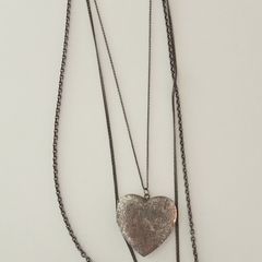 Necklace with Heart-Shaped Locket/Pendant