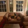 Chesterfield Brown leather Couch set Image 3