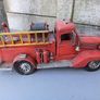 Vintage Metal Fire Truck Image 6