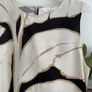Black and cream patterned long dress summer 10/12 Image 5
