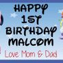 Mickey Mouse Birthday Banner Personalised with your photos Image 4