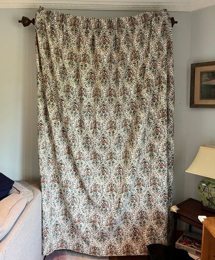 Botanical pattern curtains