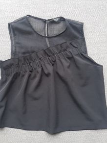 Zara ladies size xs / uk8 black top