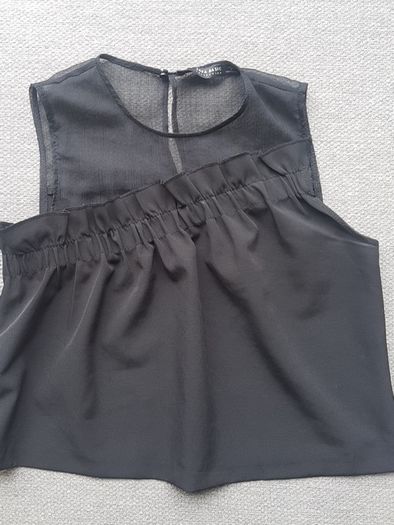 Zara ladies size xs / uk8 black top
