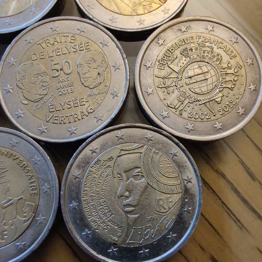 7 Commemorative Coins Lot 2 Euro