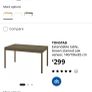 brown oak extendable table Image 3