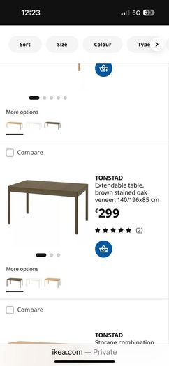 brown oak extendable table
