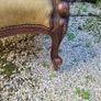 Antique victorian carved walnut & needlepoint armchair Image 3