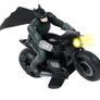 DC Comics, The Batman Batcycle RC with Batman Rider Action Figure Image 4