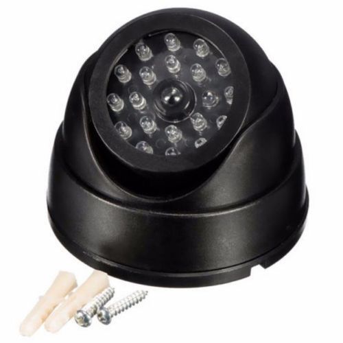 Dummy Dome Fake Home Office Garden Garage Yard Storage Unit Business Security Camera CCTV 30pc False IR LED W/ Flashing Red LED Light