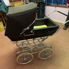 Antique Pram with various accessories