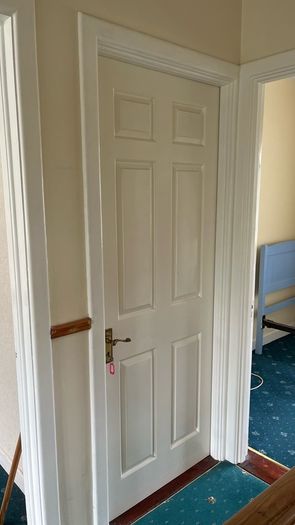 Timber white door