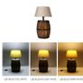 Natural barrel decoration lighting table lamp bedroom bedside night light bar cafe restaurant creative desk lights Image 4