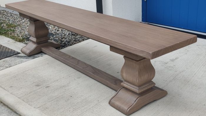 Dining Bench 200cm Vintage Ash Monastery