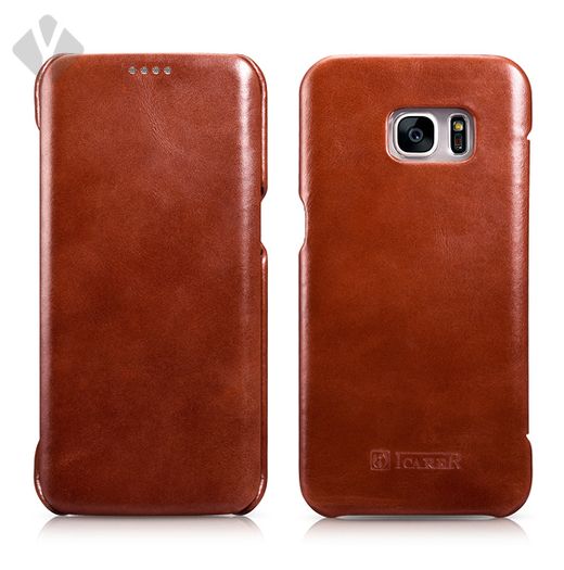 S7 Edge Full Body Vintage Leather Case