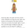 LEGO Keychain Flashlight Hot Dog Man new Image 6