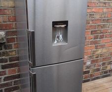 Beko Fridge Freezer with Water Dispenser - Graphite/Dark Inox - Excellent Condition