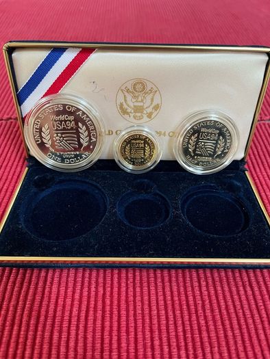 USA 1994 Gold Coin 5 Dollar Proof Coin Set + Silver