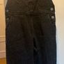 Next Kids Black Acid-Wash Denim Dungarees / Overalls Image 3