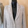 Women's Coat Grey Check Reduced Nwt Size 10 Image 5