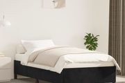 Bed Frame without Mattress Black 90x190 cm Single Single Velvet
