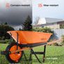 Garden Wheelbarrow Cart 5 Cu Ft One Wheel Image 3