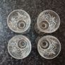 Set Of 4 Crystal Goblets 4 Glasses Wine Port Vintage Image 7