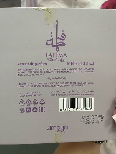 Fatima women's perfume