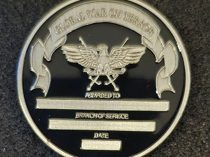 United States, war on terrorism medal, commerative coin.