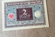 Rare Old 1920 German Banknote - 2 Mark