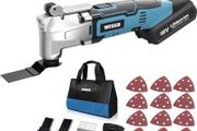 Oscillating Multi Tool, 6 Variable Speed 18V Powerful Cordless Oscillating Tool Set with 16 Accessories, Quick Change Blade for Sanding Cutting Grinding Scraping (FREE POSTAGE)