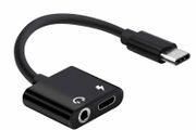 2in1 USB C Type C to 3.5mm Audio Jack Charger Adapter Cable Headphones Earphone