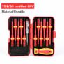 Electrician Repair Tools Kit 13pcs 1000V Changeable Insulated Screwdrivers Set with Magnetic Slotted Phillips Pozidriv Torx Bits Image 9