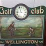 Solid wood Golf picture clock Image 4