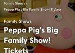 Peppa Pig Tickets